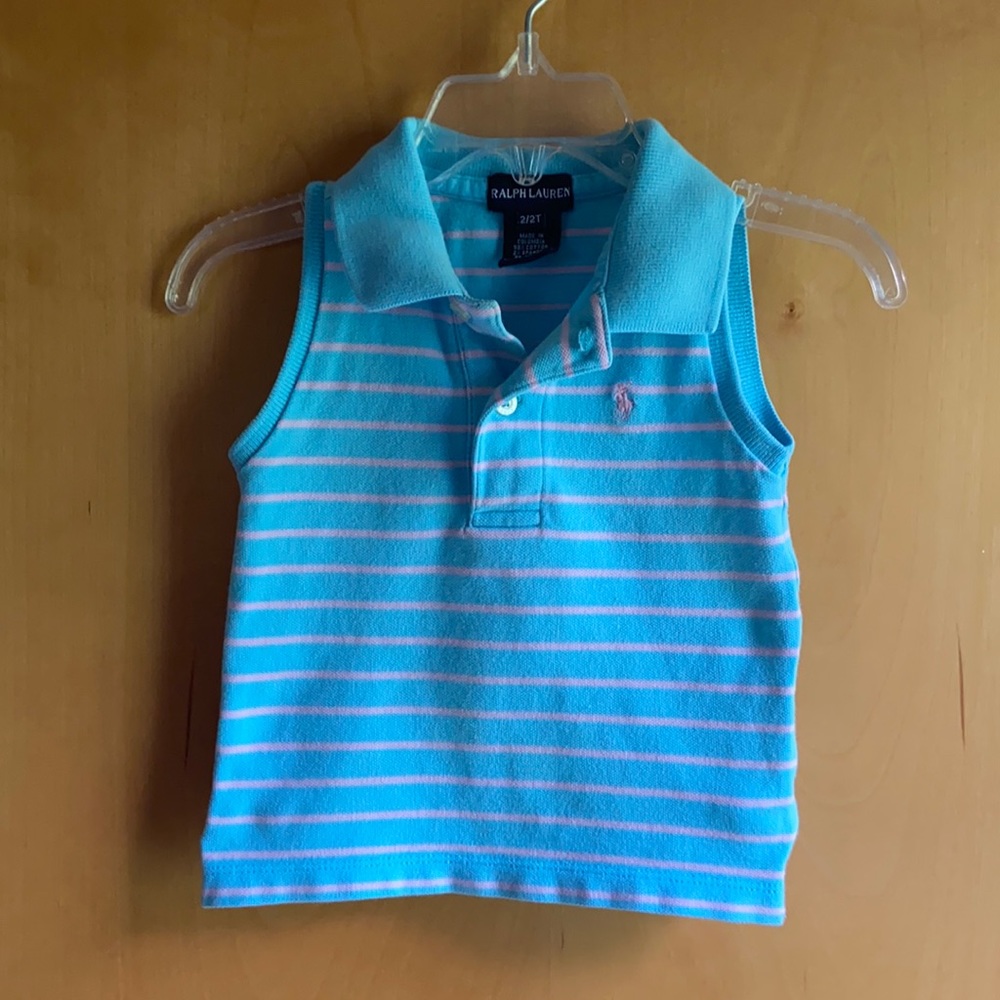 EUC Girls POLO Ralph Lauren Sleeveless Shirt 2T